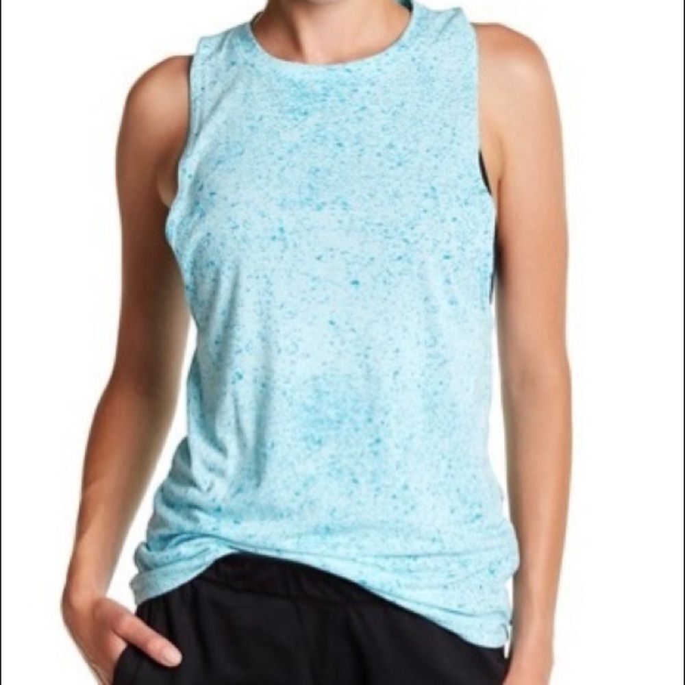 adidas Light Blue Muscle Tee for Women